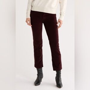 DL1961 Mara Mid Rise Ankle Straight Leg Velvet Jeans NWT Size 23 MSRP $239